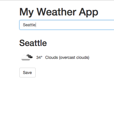 Weather app preview